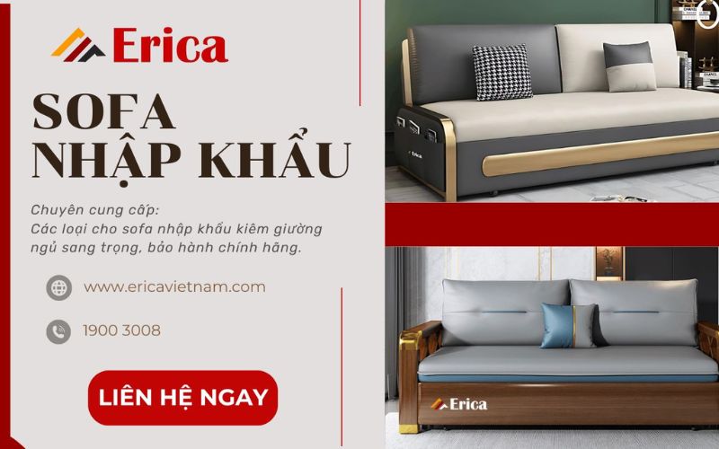 đơn vị cung cấp sofa cao cấp Erica