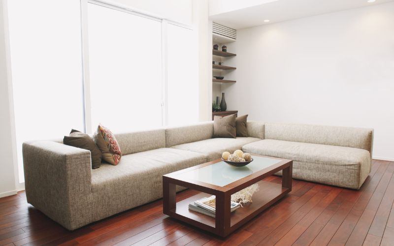 Sofa góc lớn tận dụng tối đa không gian sống