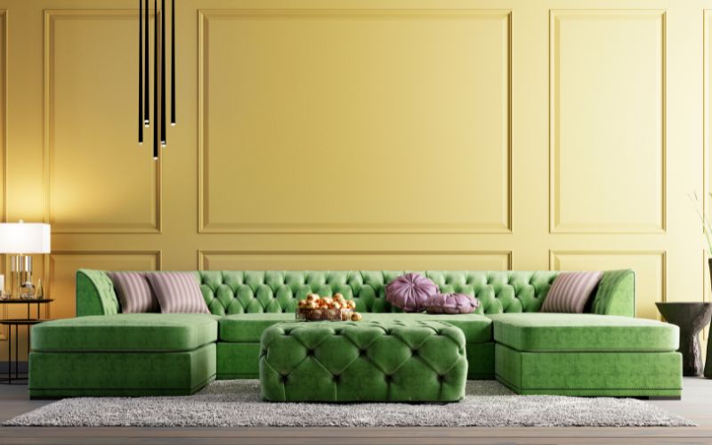 Sofa thiết kế màu sắc nổi bật