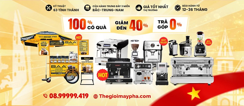 Thế Giới Máy Pha - Cửa hàng bán máy pha cà phê chính hãng giá tốt cho quán